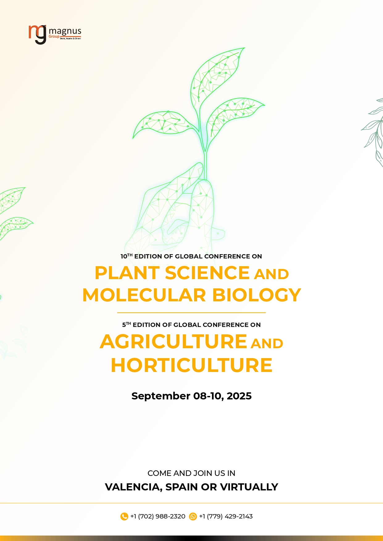 Agriculture and Horticulture | Valencia, Spain Event Book